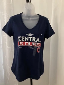 Fanatics Navy Cleveland Guardians 2022 Postseason V-Neck Women’s- Small - Picture 1 of 6