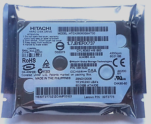 60GB Ide Hitachi HTC426060G9AT00 P-Ata 4200rpm 2MB HDD 1.8 " Hard Drive New