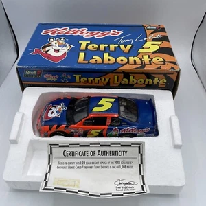 NIB Terry Labonte #5 2001 Kellogg’s Chevy Monte Carlo 1:24 Car Bank COA - Picture 1 of 22