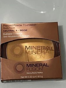 Base en polvo prensado de fusión mineral neutra 4 beige 0,32 oz NUEVA - Imagen 1 de 3