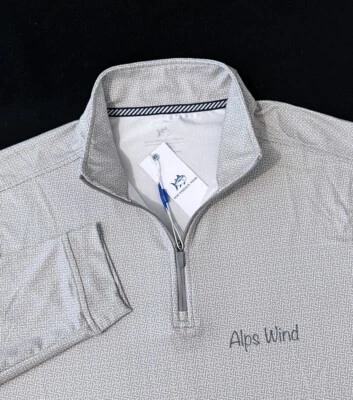 Pulôver masculino Southern Tide L/S aço cinza pine ridge cruiser 1/4 zíper P, M, L, XL - Imagem 1 de 4