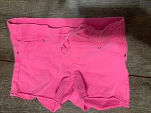 Justice sz 8 pink neon stretch soft shorts guc - Picture 1 of 5