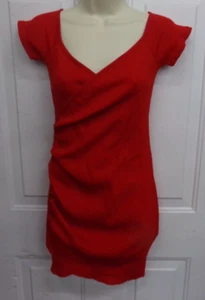 Fashion Nova Womens Size Large Red Ribbed Knit Bodycon Sexy Dress NEW - Picture 1 of 4