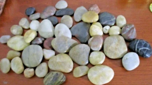 Lot of POLISHED RIVER ROCK STONES for Jewelry, Crafts - Picture 1 of 5