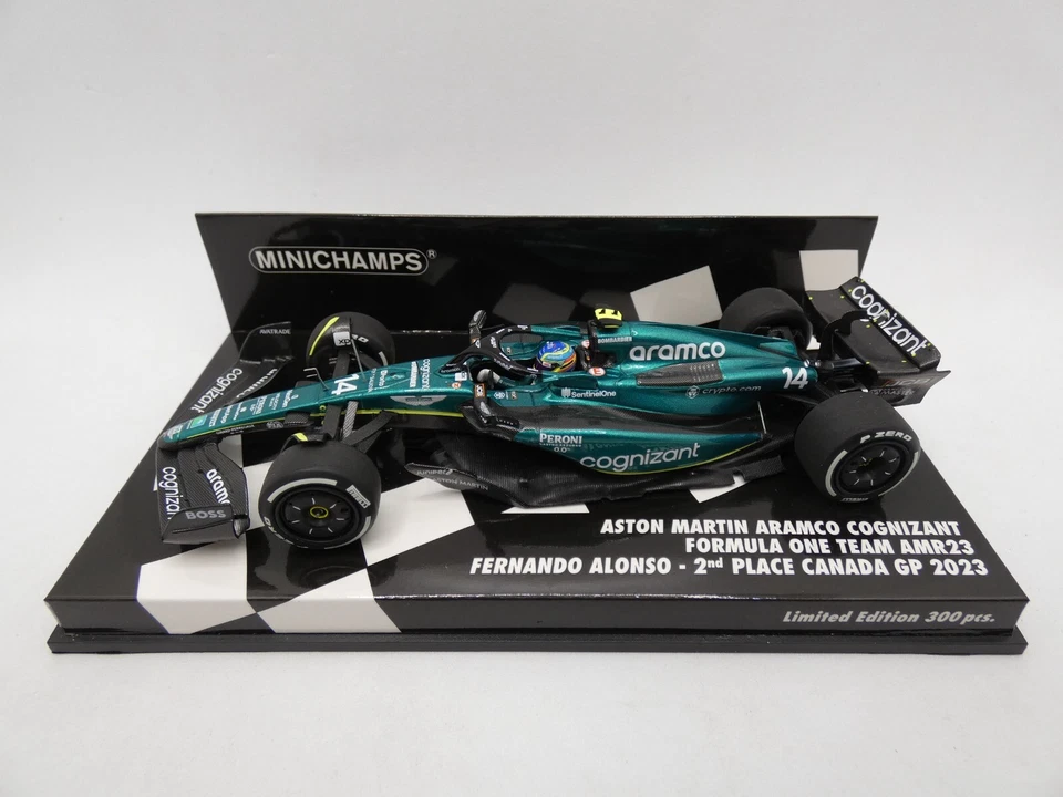 MINICHAMPS 417230914 ASTON MARTIN - F1 AMR23 TEAM ARAMCO COGNIZANT N 14 2nd CANA