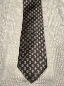 Yves Saint Laurent Geometric Pattern 100% Silk Tie - Picture 1 of 4