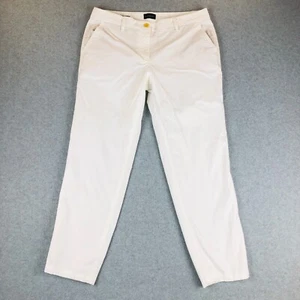 Talbots Relaxed Chino Pants White Womens 8P Petite Classic Stretch Pockets -Flaw - Picture 1 of 10