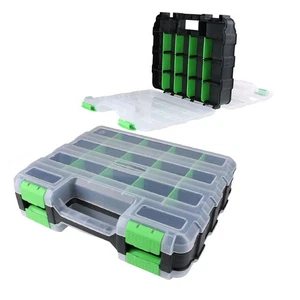 Clear Cover Tool Storage Box with 34 Compartments for Quick Visibility - Picture 1 of 12