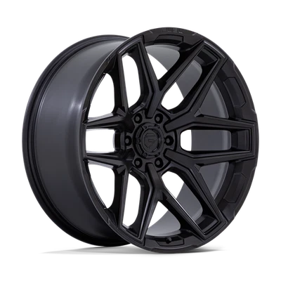Rueda de flujo de combustible 22" 22x12 6x5,5 -44 mm Blackout elevada para Chevy GMC Ram Cadillac Foto 1 de 4