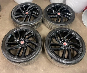 JAGUAR KOMPLETT NEU XF (X260) SATZ 20 ZOLL LABYRINTH FELGEN (GENERALÜBERHOLT) (SCHWARZ) - Bild 1 von 5