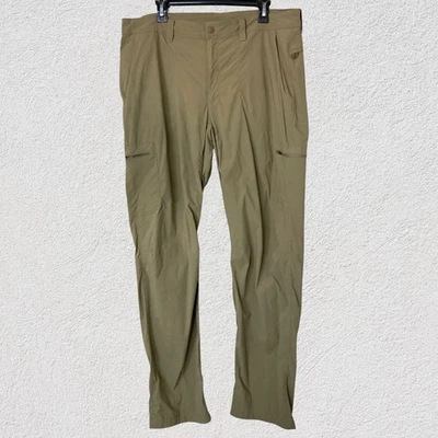 LL Bean Nylon Spandex Hiking Pants Men 38x34 Stretch Cargo Outdoor Trail 506421 - Image 1 of 4