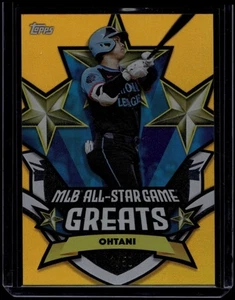 2025 Topps All-Star Baseball Shohei Ohtani #ASGG-25 Greats Gold Foil /50 - Bild 1 von 2
