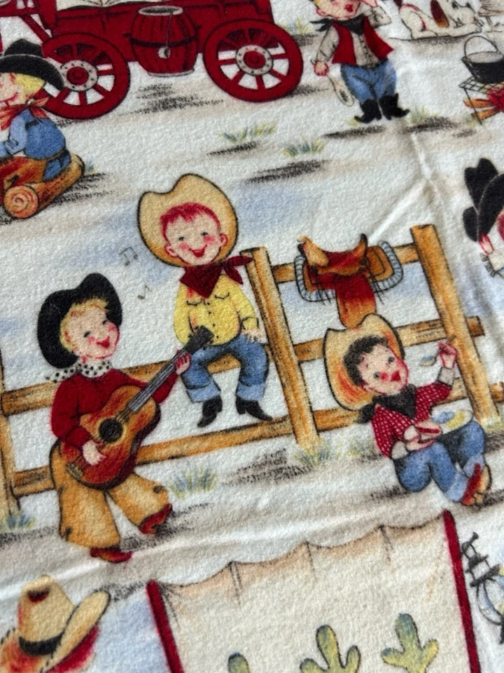 LIL COWPOKES Cotton Quilting Fabric ~1.25yards Michael Miller Cowboys - Image 1 of 4