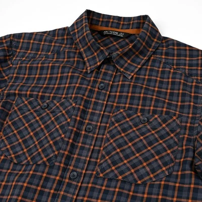 Camisa Arcteryx Tranzat Para Hombre Pequeña A Cuadros Ligera Senderismo Abotonada Lana Trabajo Foto 1 de 4