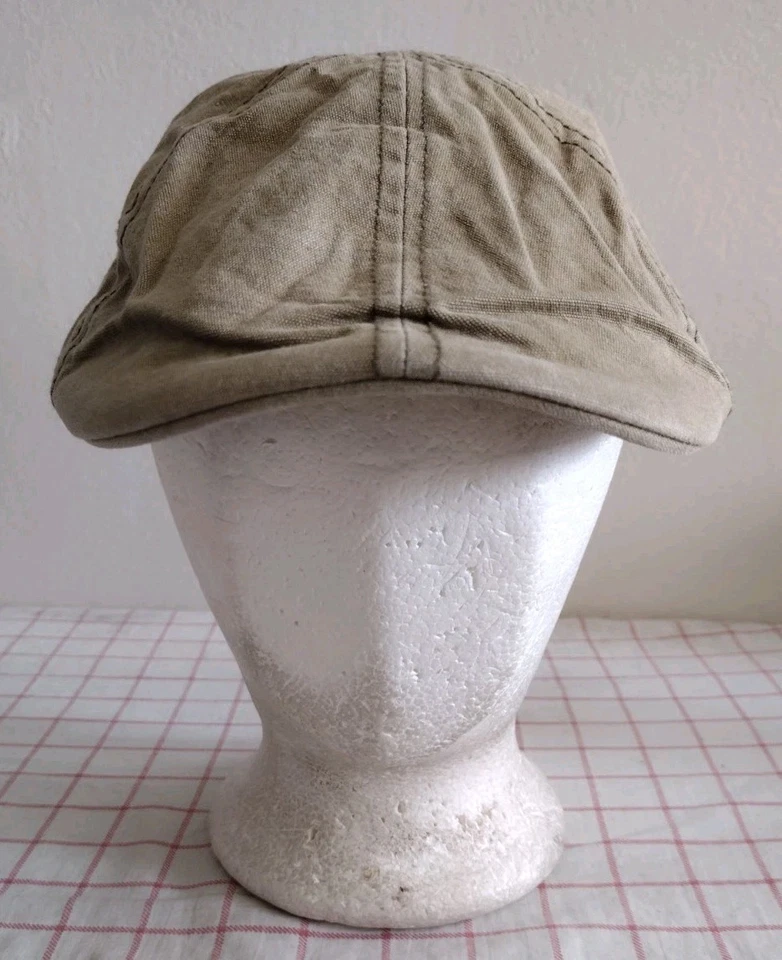 Levis Newsboy Cabbie Flat Cap Hat Beige Size S/M Mens - Image 1 of 4