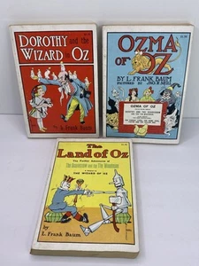 Rand McNally vintage Wizard of Oz PB books LOT L. Frank Baum reprints - Imagen 1 de 11