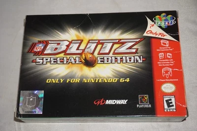 Nfl Blitz Special Edition (Nintendo 64 N64) Completo na Caixa Novo Na Caixa - Imagem 1 de 4