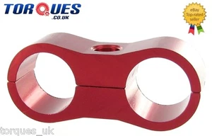 AN -6 (AN6 AN06) 9/16" Red Billet Aluminium Fuel / Water / Oil Hose Separator - Picture 1 of 1