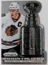 Jonathan Toews 2013-14 Panini Prizm Immortalized #I-3 Stanley Cup Die-Cut
