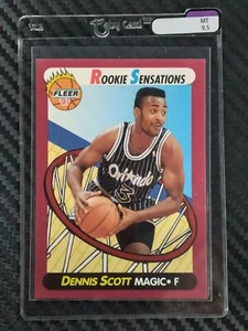 1991 Fleer Rookie Sensations Dennis Scott #2 of 10 - Taby Card™ Grade MT 9.5 - Picture 1 of 2