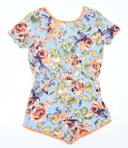 Diffuse Womens Blue Polyester Blend Playsuit One-Piece Size 12 L3 in Zip - Picture 1 of 12