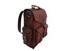 Mens New Laptop Backpack Rucksack Messenger Vintage Genuine Leather Satchel Bag