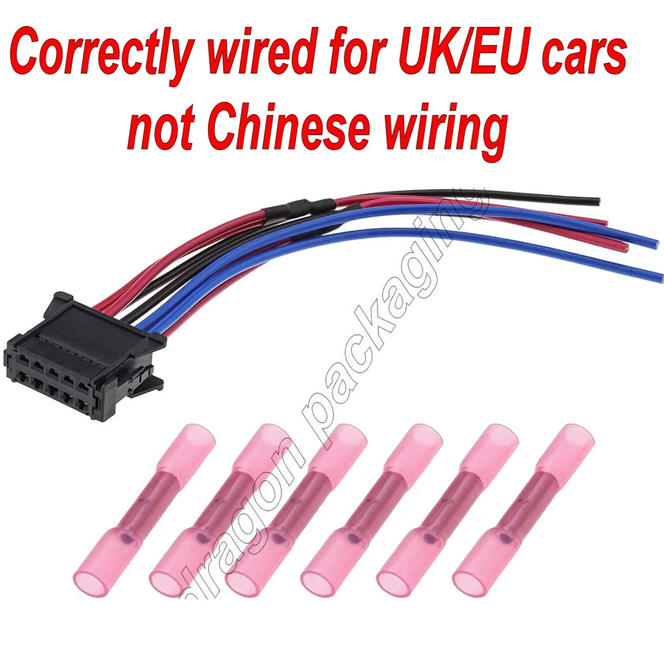 Heater Blower Fan Resistor Plug Wiring Harness Loom For Renault Clio 2005-2016 - Image 1 of 4