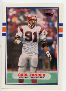 1989 TOPPS TRADED FOOTBALL #117T - CARL ZANDER - CINCINNATI BENGALS