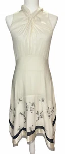 3.1 Phillip Lim ärmelloses Seidenkleid mit Twist-Frontverzierung und Kette Fransen - Bild 1 von 8