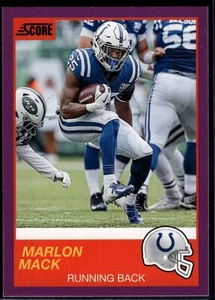 2019 Panini Score Marlon Mack Purple #53   Indianapolis Colts - Picture 1 of 2