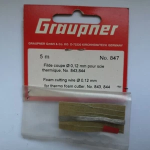 Thermo Foam Cutting Wire Ø0.12Mm X Replacement Cutter Graupner 847 - Picture 1 of 1