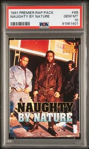 1991 Premier Rap Pack Naughty By Nature #88 PSA 10 Rookie Pop 5! - Bild 1 von 2