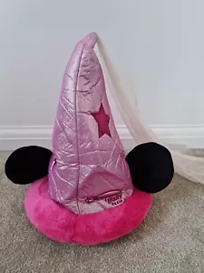 More details for disneyland paris pink hat with veil - childs size
