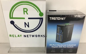 NEW TRENDNET TI-G262 26-port Hardened Industrial Gigabit DIN-Rail Switch - Picture 1 of 5