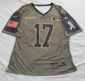 Maglia Nike Davante Adams 17 Uomo 3Xl Green Bay Packers Salute To Service Olive - Foto 1 di 13