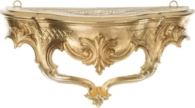 Barock Wandkonsole Gold Konsole Spiegelkonsole, Ablage 30 x 16  Hängekonsole - Bild 1 von 4
