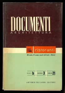 Documenti Architettura Vallardi Ristoranti arch. Chierici b-3-21 - Picture 1 of 1