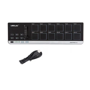 Worlde Professional Keyboard Piano Midi Controller USB 12 Drum Pad Interface - Bild 1 von 6