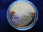 Niue Island 2011 Diana Princess Of Wales One Dollar Gold Coloured Pink Rose Coin