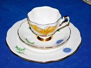Princess Anne American Eagle 3 Piece Set cup saucer dessert or luncheon plate - Picture 1 of 3