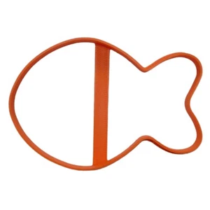 ORANGE GOLDFISH GOLD FISH 4 INCH OUTLINE COOKIE CUTTER MADE IN USA PR4968 - Picture 1 of 11