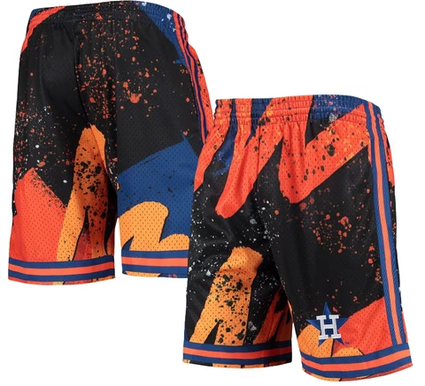 Mitchell And Ness Men's  Houston Astros Hyper Hoops Shorts Size Small Cover