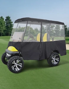 KEMIMOTO 4 Passenger Golf Cart Cover Enclosure Protector 600D for Club Car Tempo - Foto 1 di 14