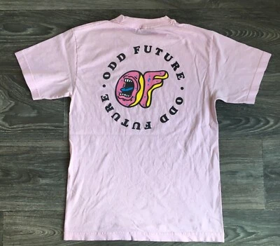 ODD FUTURE x SANTA CRUZ Skate Shirt Hip Hop Surf Skateboard Pink Tshirt Small - Imagem 1 de 4