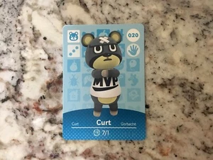 CURT #020 Animal Crossing Amiibo autentica Nintendo come nuova card della serie 1 - Foto 1 di 1