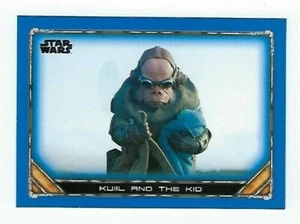 2020 STAR WARS THE MANDALORIAN BLUE PARALLEL #89 KUIIL AND THE KID - Picture 1 of 1