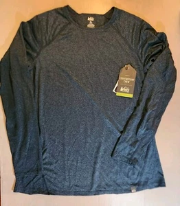 REI Co-Op NWT Womens Lightweight Crew Base Layer Long Sleeve Dk Green Size XL - Picture 1 of 5