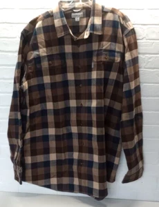 Carhartt Long Sleeve Plaid Shirt 2XL Mens Heavy Work Grunge - Picture 1 of 8