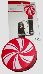 Peppermint Swirl Measuring Cup & Spoon Set by Celebrate It® - Picture 1 of 1