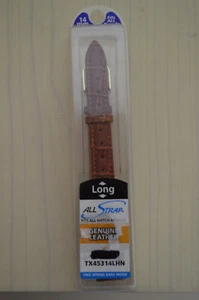 NEW 14mm ALL STRAP Brown GENUINE LEATHER Watchband TX45314LHN Fits All Brands - Picture 1 of 5